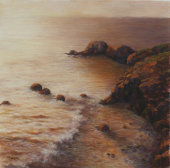 Seascape oil painting by Mally DeSomma