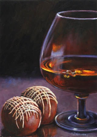 Chocolate and Brandy painting by Mally DeSomma
